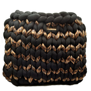 Midnight Safari Πλεκτή Τσάντα από Βαμβακερό Νήμα