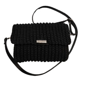 Little Black Bag Χειροποίητη Πλεκτή Crossbody